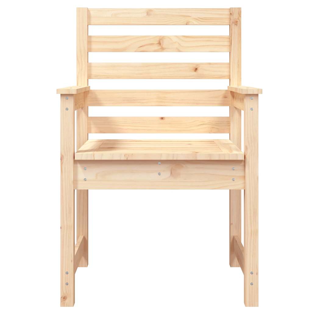 Zahradní židle 2 ks 60 x 48 x 91 cm masivní borové dřevo