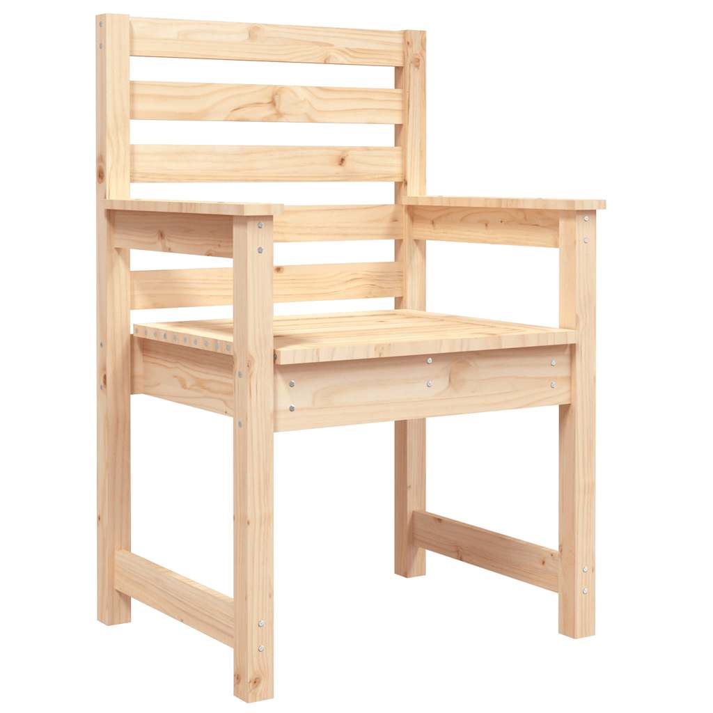 Zahradní židle 2 ks 60 x 48 x 91 cm masivní borové dřevo