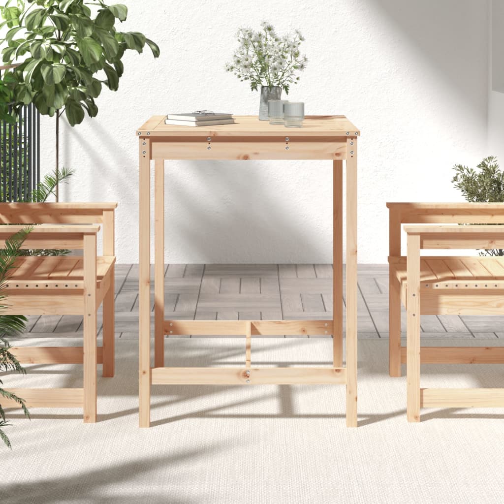 Zahradní stůl 82,5 x 82,5 x 110 cm masivní borové dřevo