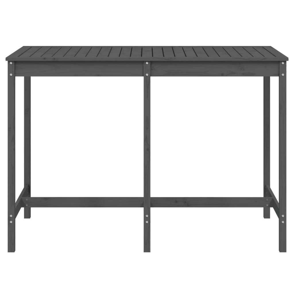 Zahradní stůl šedý 159,5 x 82,5 x 110 cm masivní borové dřevo