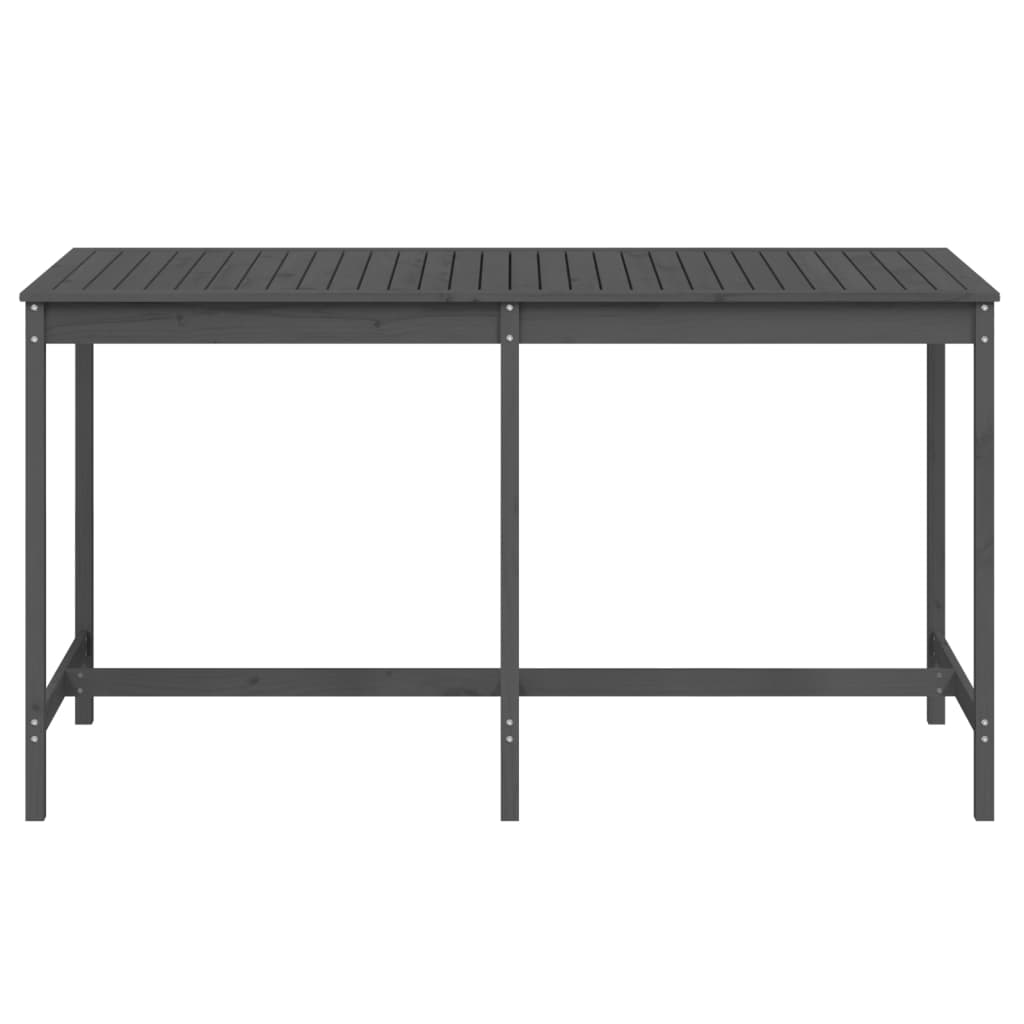 Zahradní stůl šedý 203,5 x 90 x 110 cm masivní borové dřevo