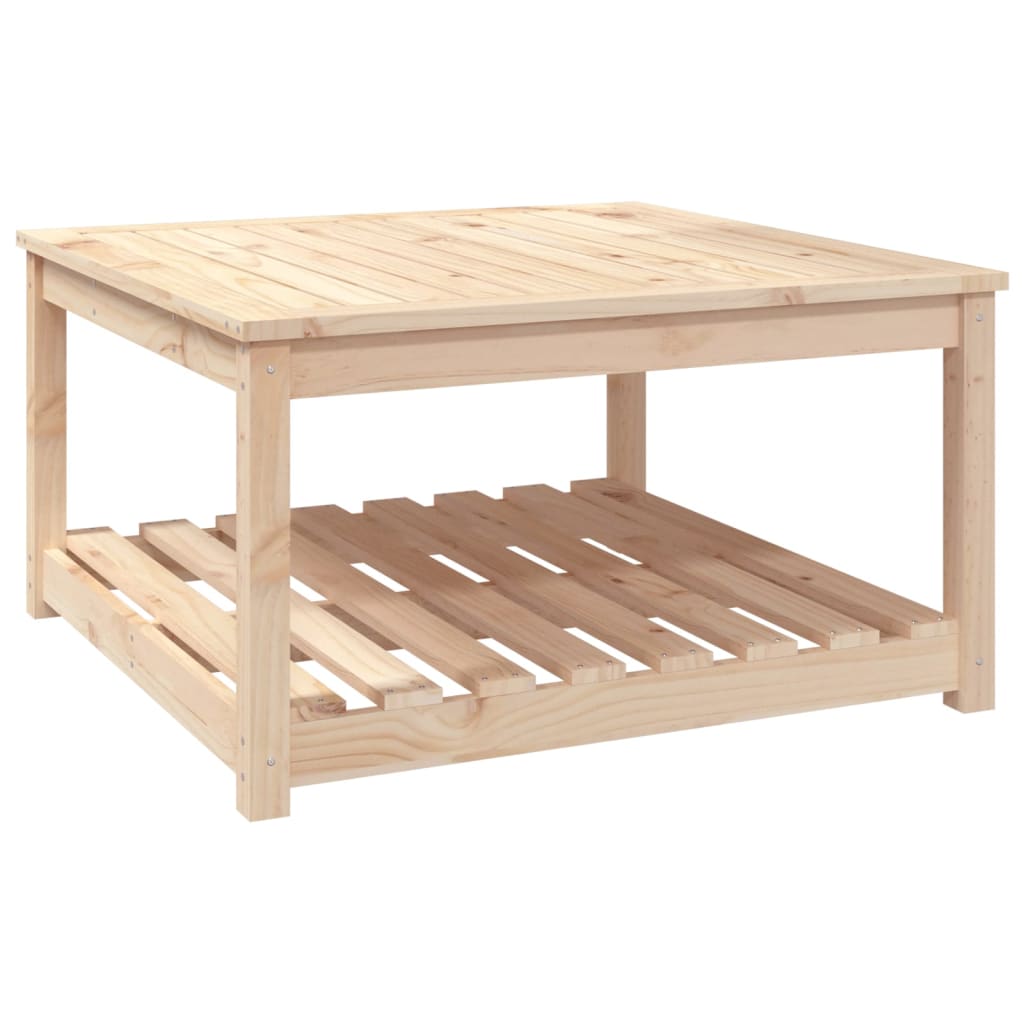 Zahradní stůl 82,5 x 82,5 x 45 cm masivní borové dřevo