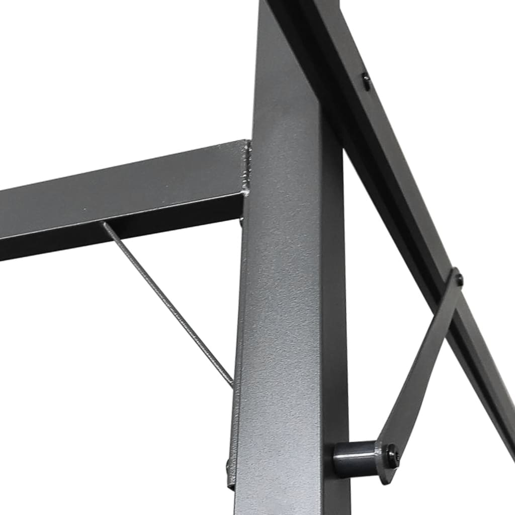 Pergola se zatahovací střechou antracitová 395 x 292 x 230 cm