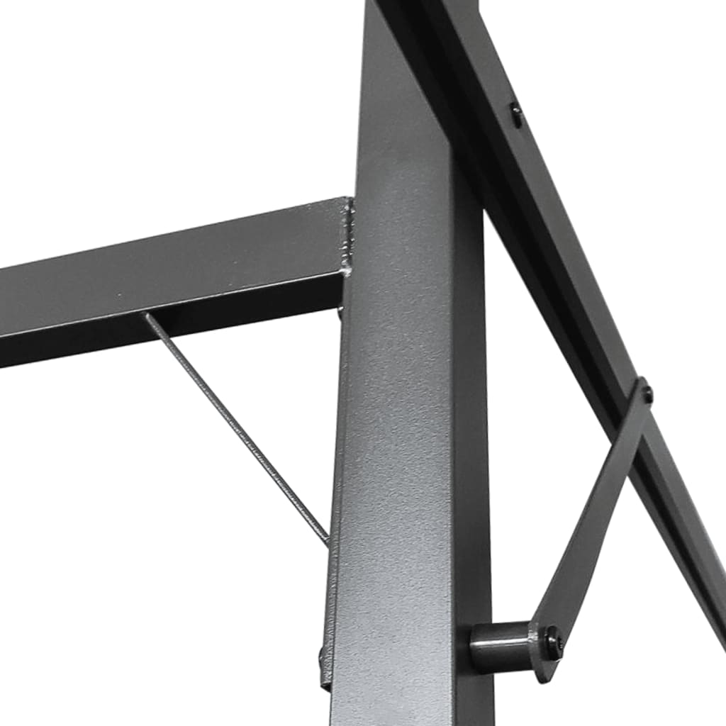 Pergola se zatahovací střechou taupe 589 x 292 x 230 cm