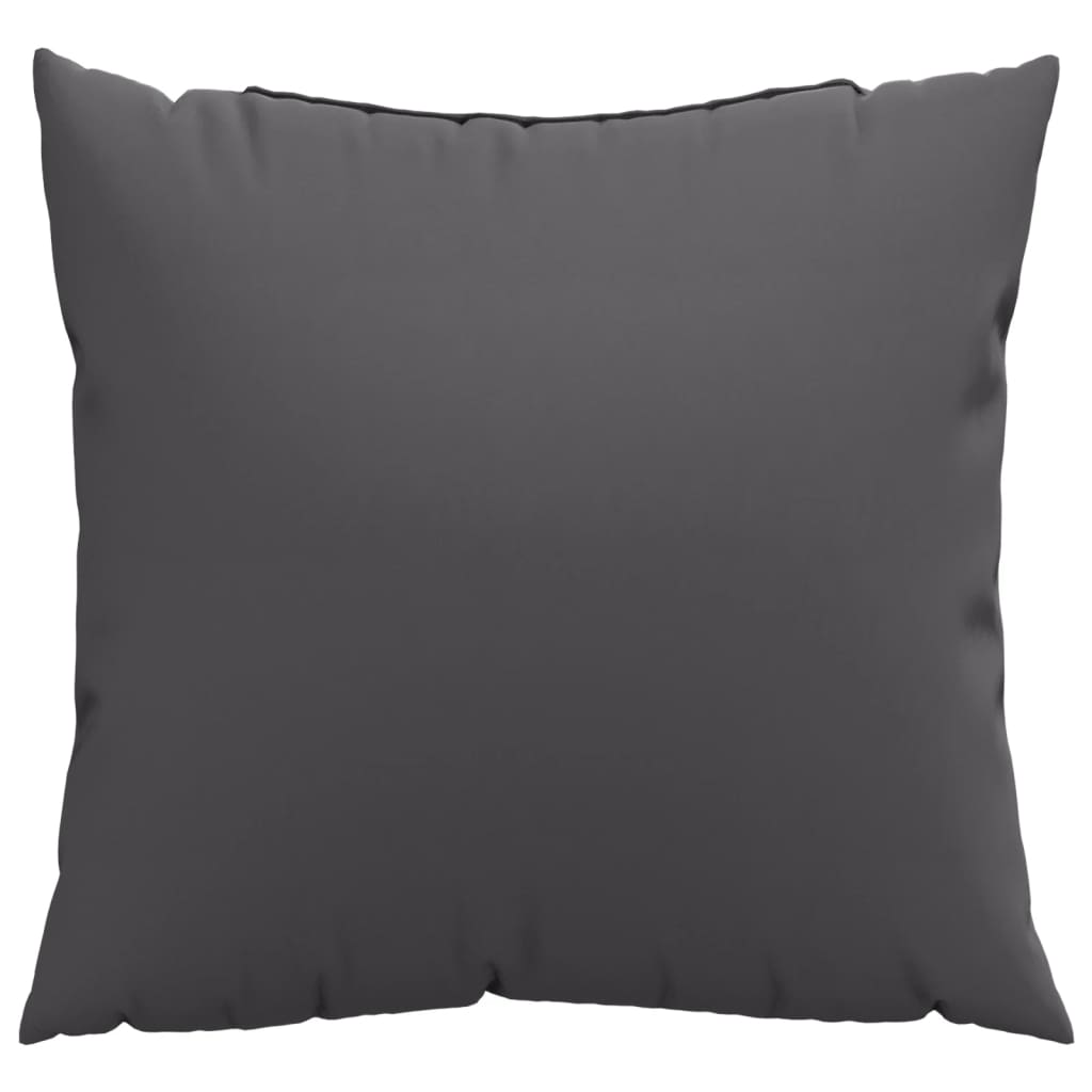 Polštáře na pohovku 4 ks antracitové 40 x 40 cm textil