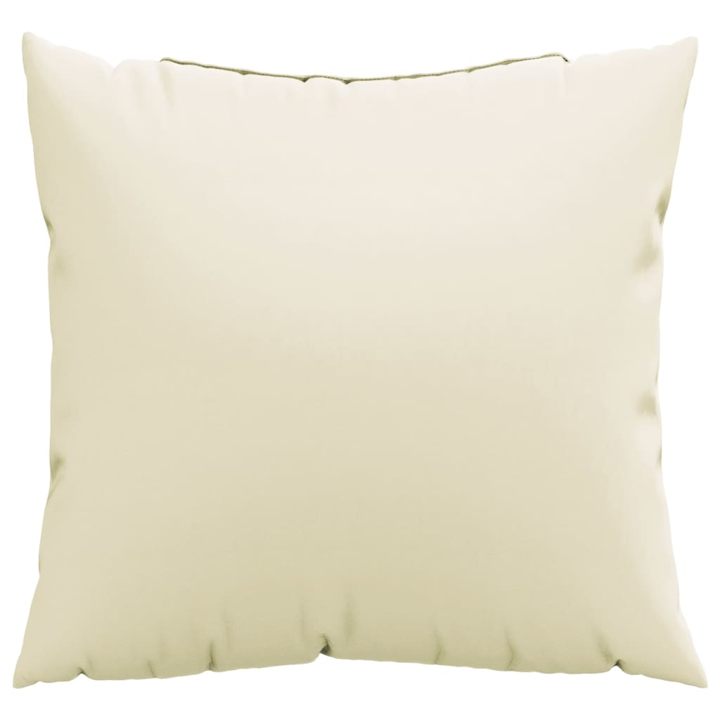 Polštáře na pohovku 4 ks krémové 40 x 40 cm textil