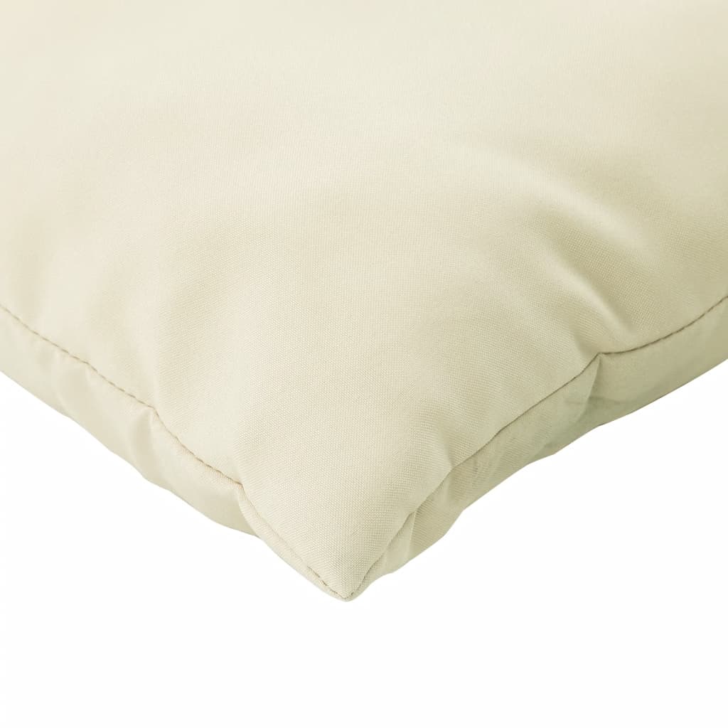 Polštáře na pohovku 4 ks krémové 40 x 40 cm textil