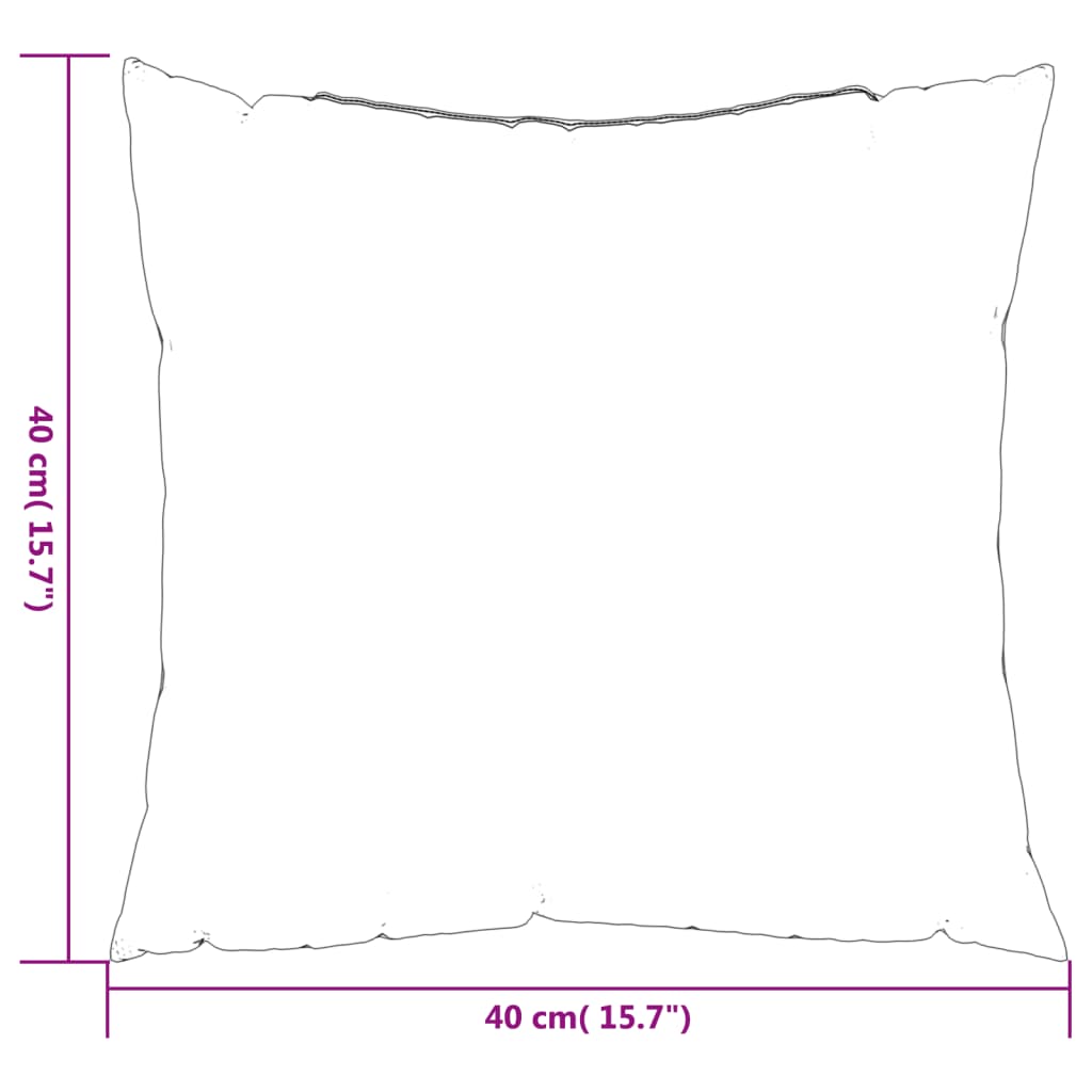 Polštáře na pohovku 4 ks krémové 40 x 40 cm textil