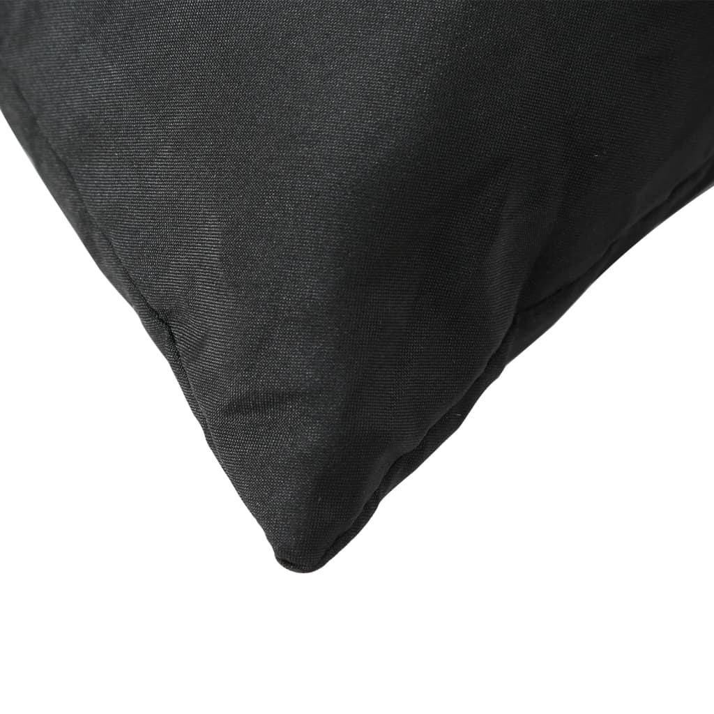 Polštáře na pohovku 4 ks černé 40 x 40 cm textil