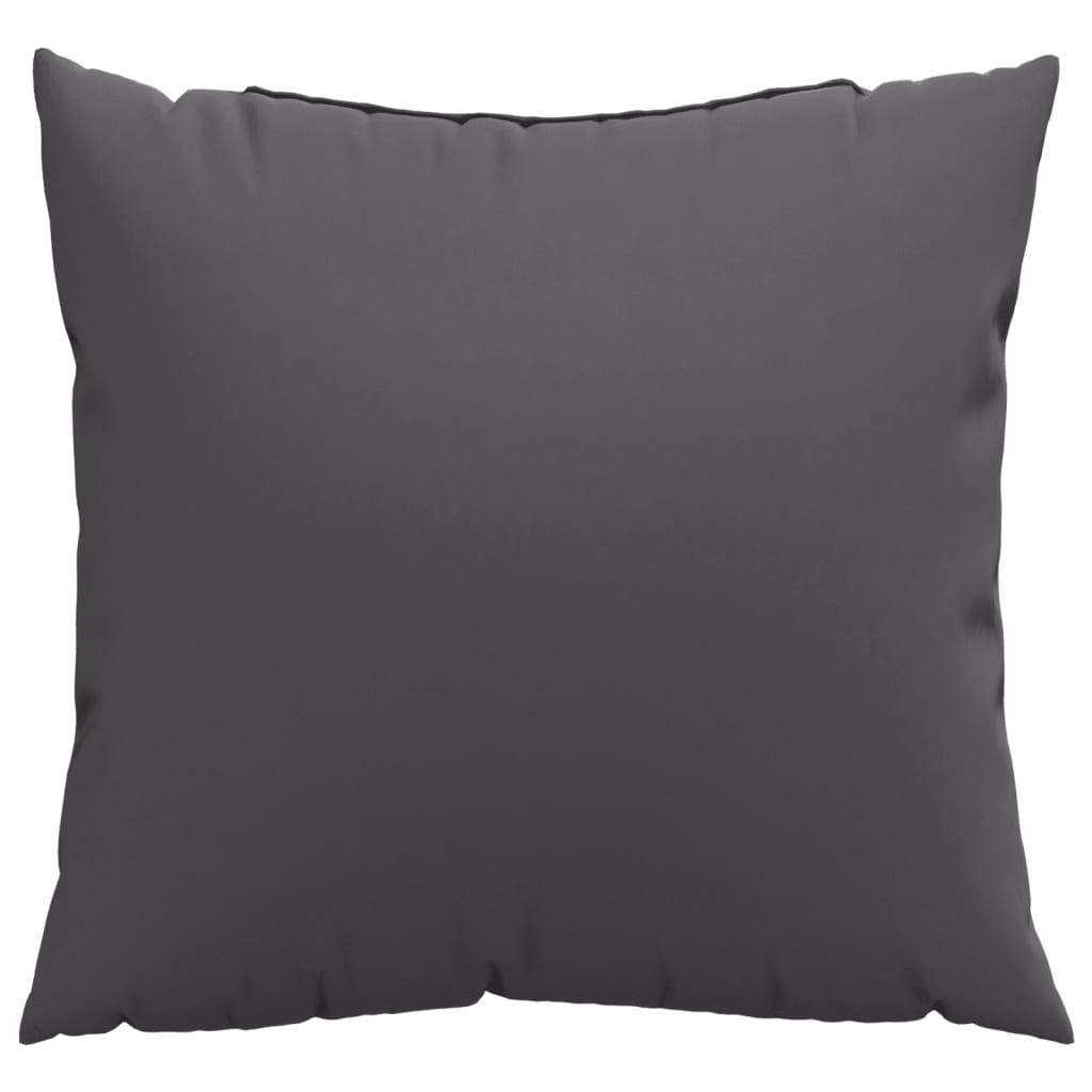 Polštáře na pohovku 4 ks antracitové 50 x 50 cm textil