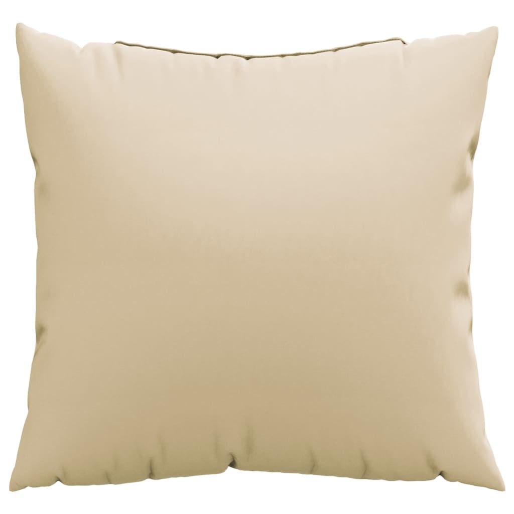 Polštáře na pohovku 4 ks béžové 50 x 50 cm textil