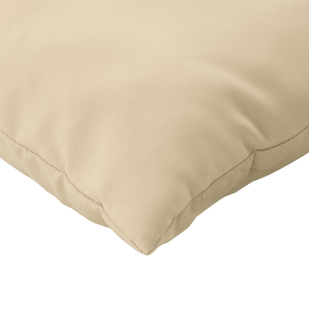 Polštáře na pohovku 4 ks béžové 50 x 50 cm textil