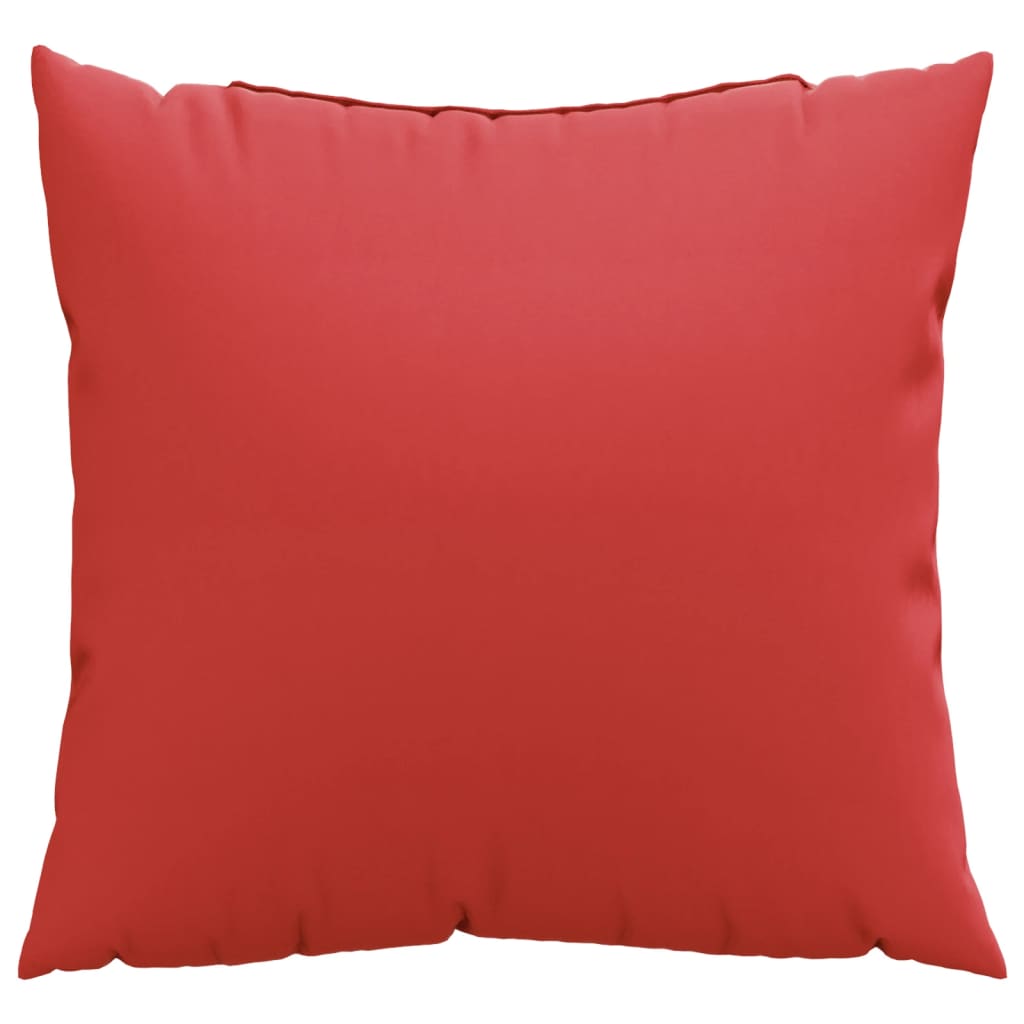 Polštáře na pohovku 4 ks červené 50 x 50 cm textil