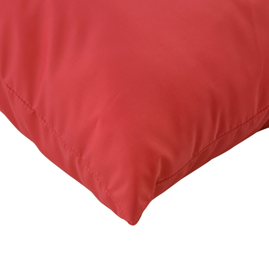Polštáře na pohovku 4 ks červené 50 x 50 cm textil