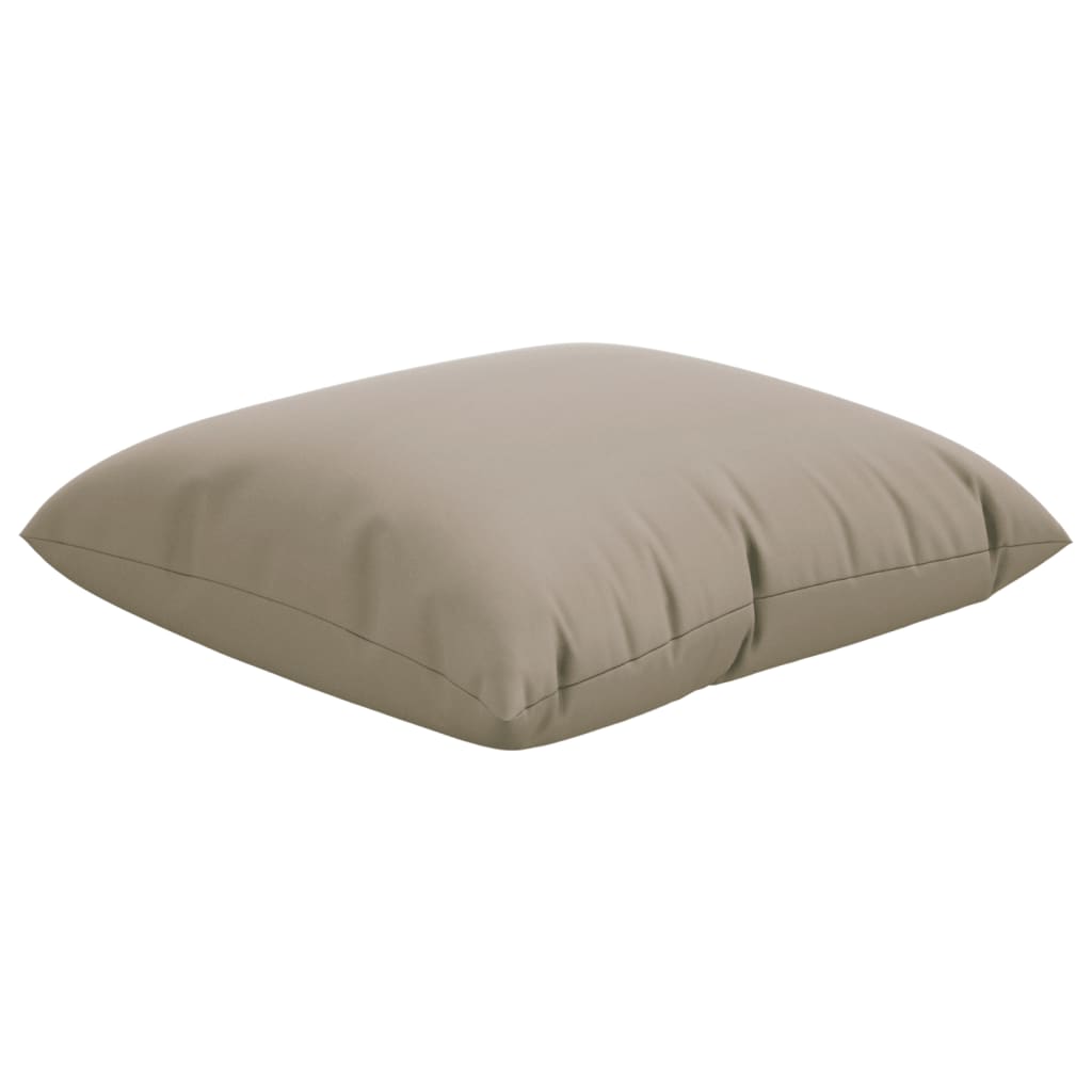 Polštáře na pohovku 4 ks taupe 50 x 50 cm textil