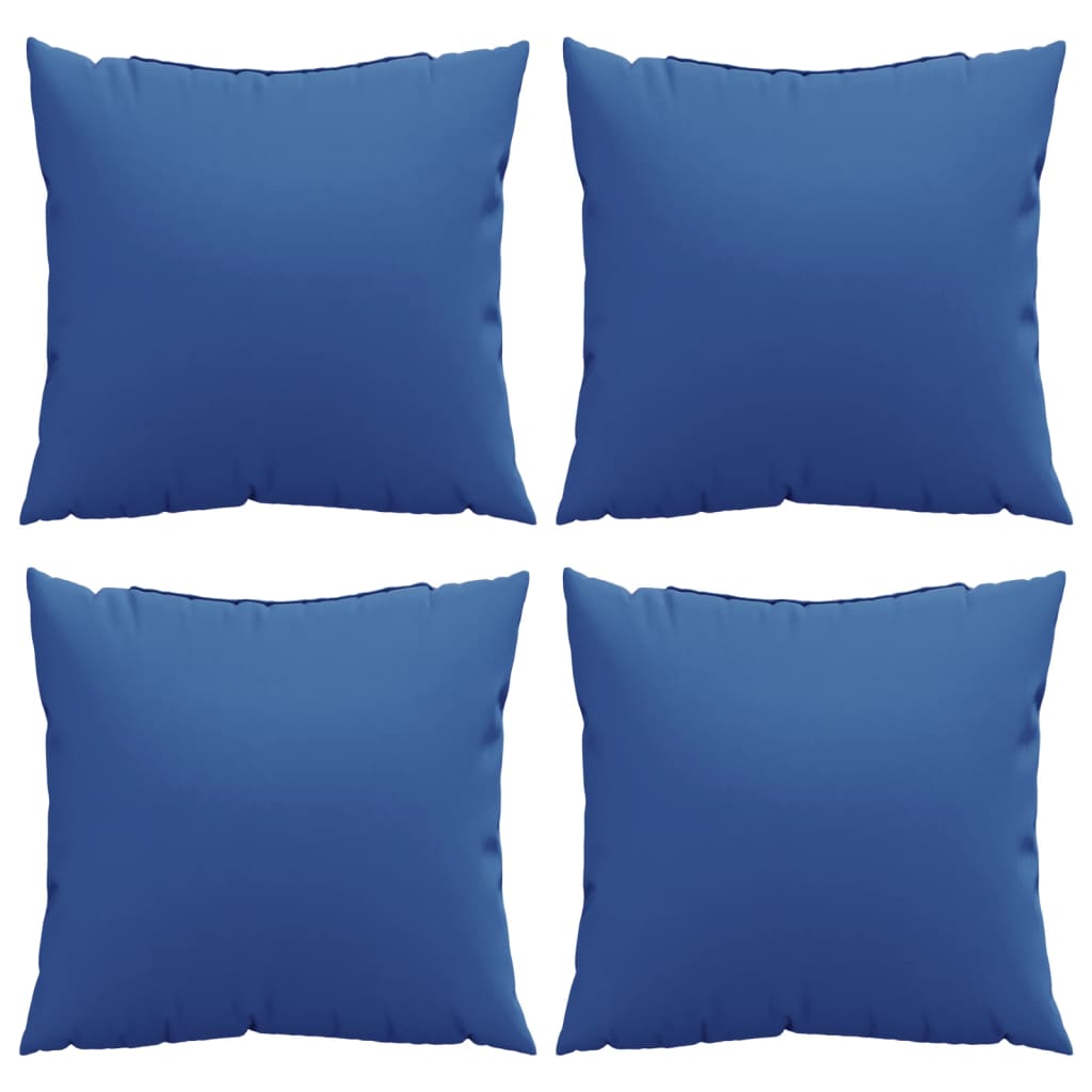 Polštáře na pohovku 4 ks královsky modré 50 x 50 cm textil