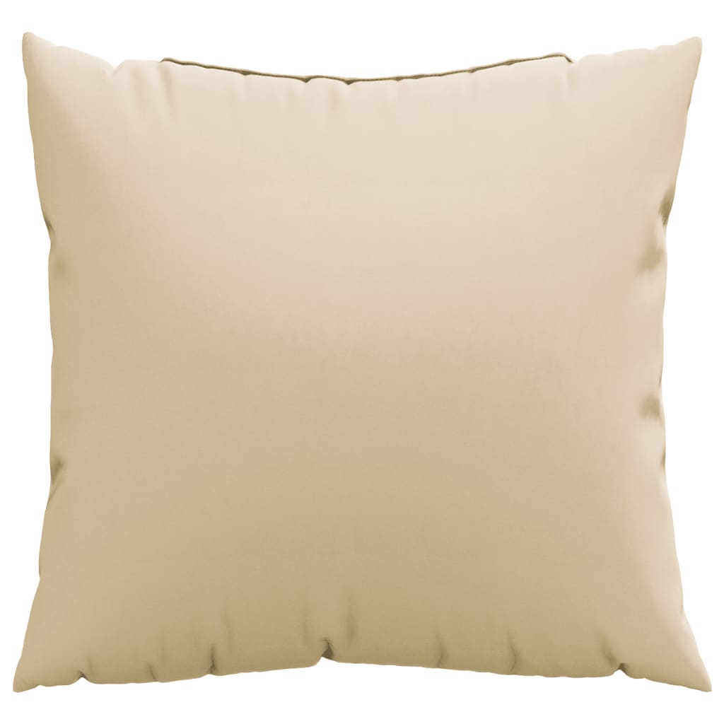 Polštáře na pohovku 4 ks béžové 60 x 60 cm textil