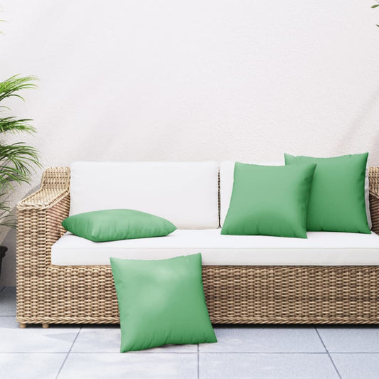 Polštáře na pohovku 4 ks zelené 60 x 60 cm textil