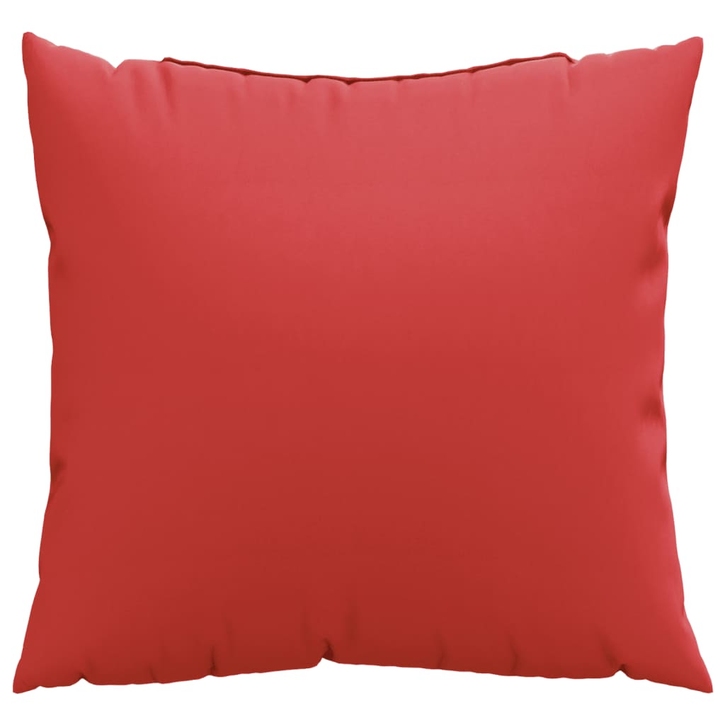 Polštáře na pohovku 4 ks červené 60 x 60 cm textil