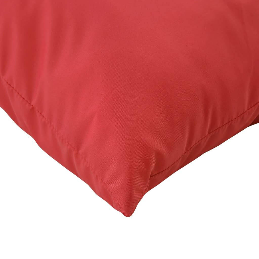 Polštáře na pohovku 4 ks červené 60 x 60 cm textil