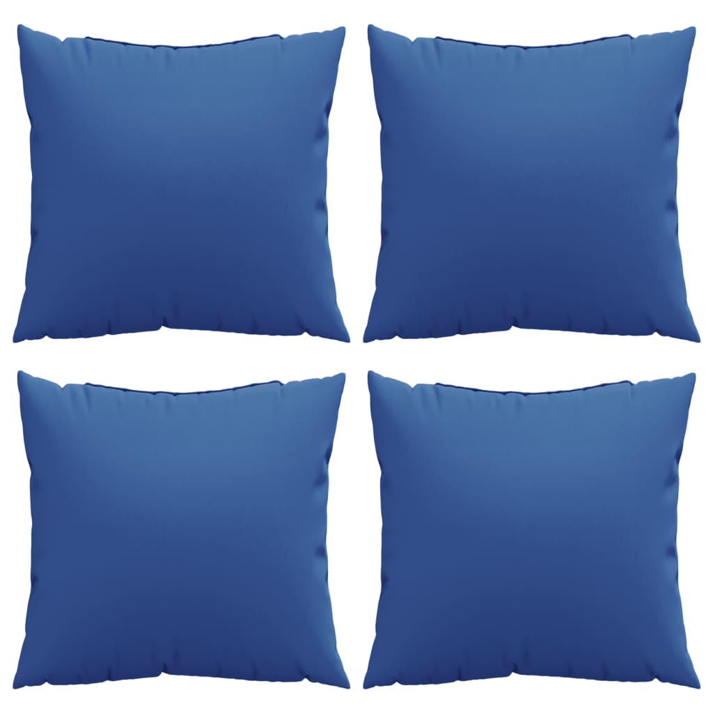 Polštáře na pohovku 4 ks královsky modré 60 x 60 cm textil