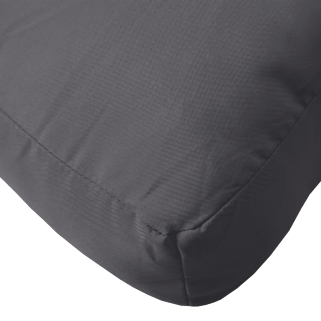 Poduška na palety antracitová 50 x 50 x 12 cm textil