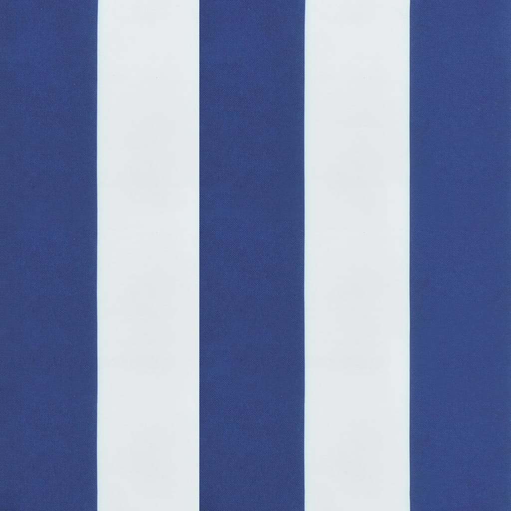 Poduška na palety modré a bílé pruhy 50 x 50 x 12 cm textil