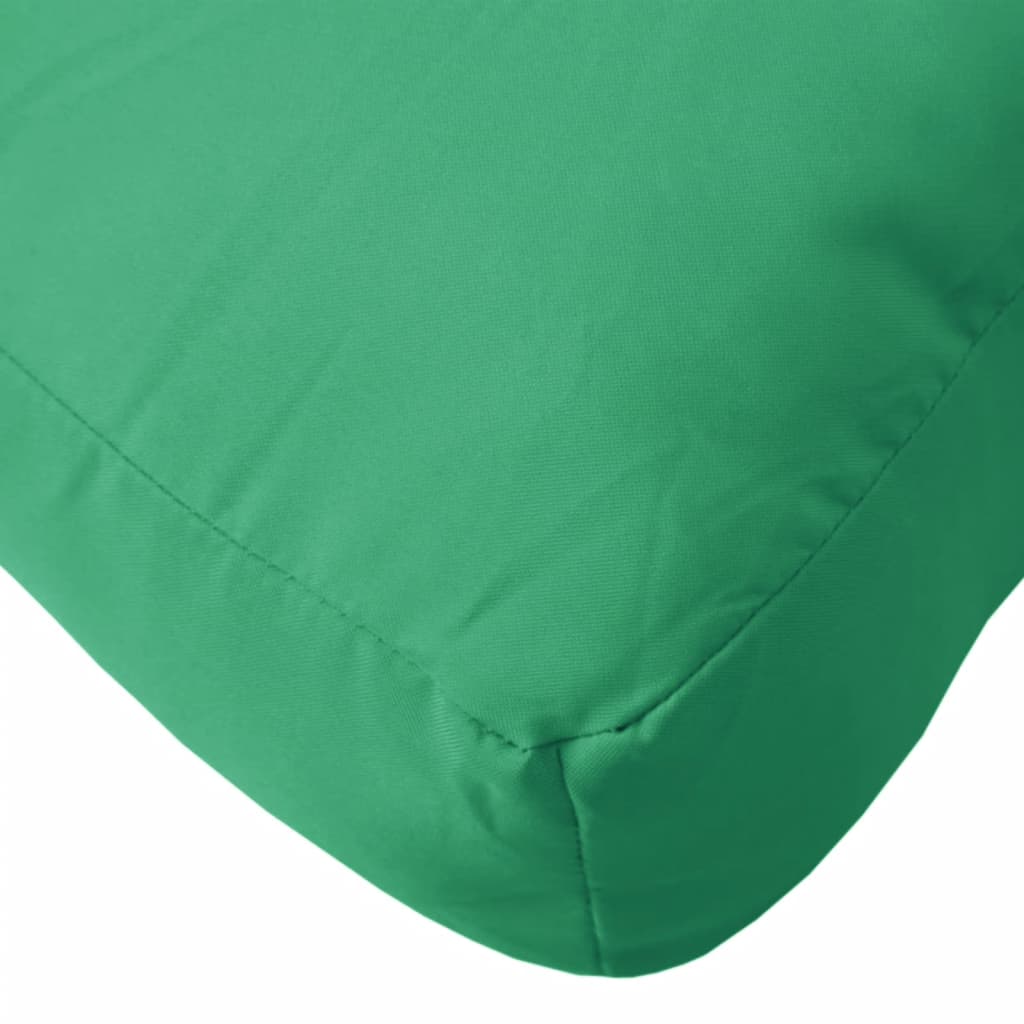 Poduška na palety zelená 60 x 60 x 12 cm textil