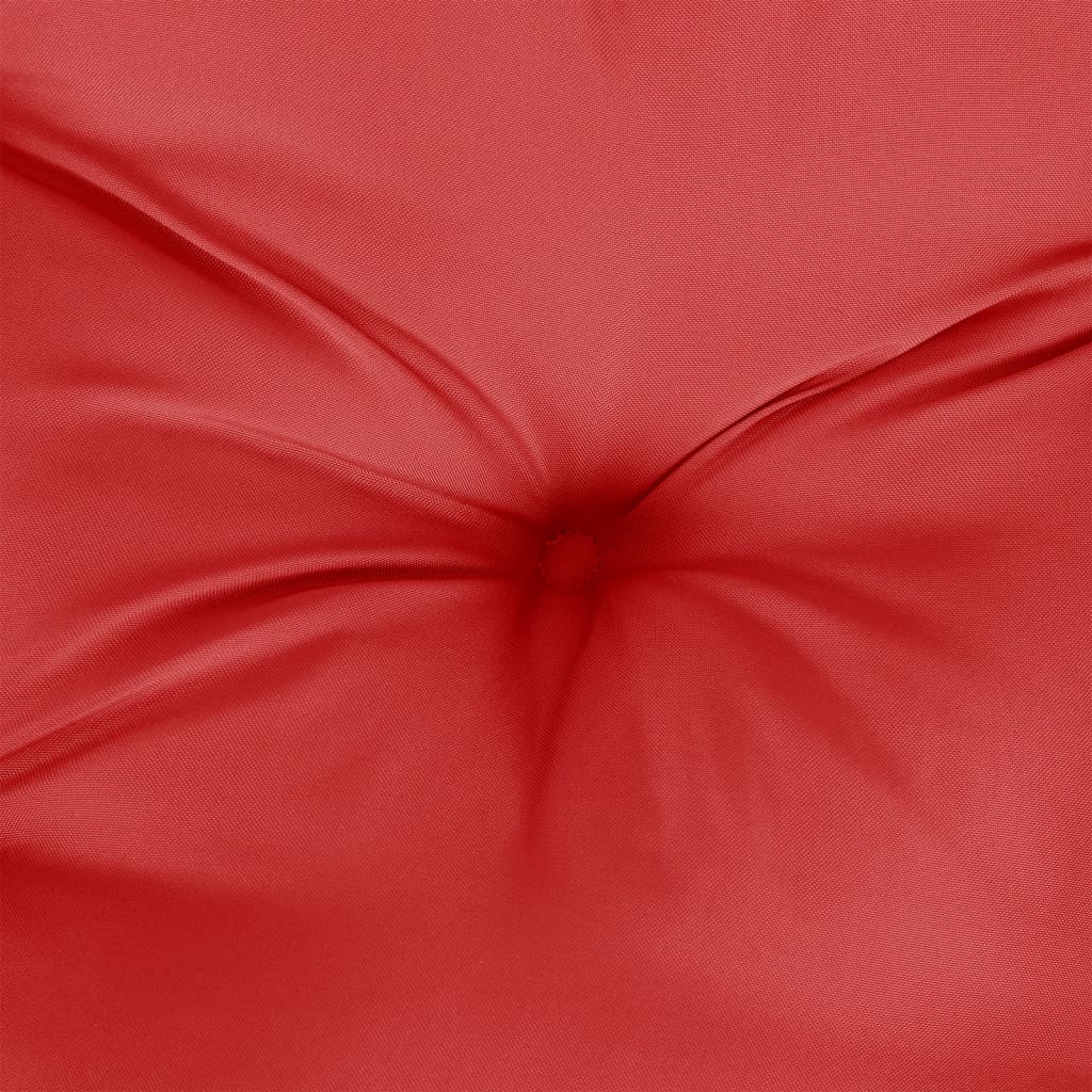 Poduška na palety červená 60 x 60 x 12 cm textil