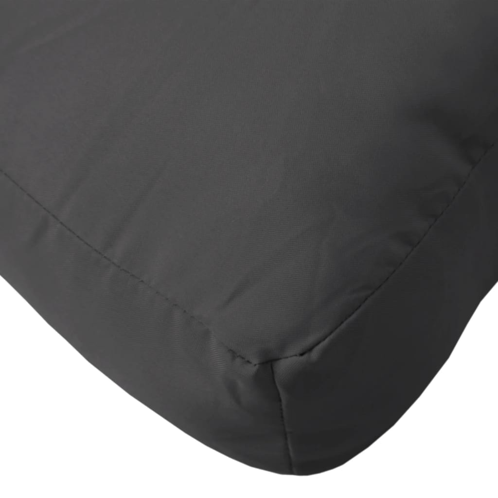 Poduška na palety černá 60 x 60 x 12 cm textil
