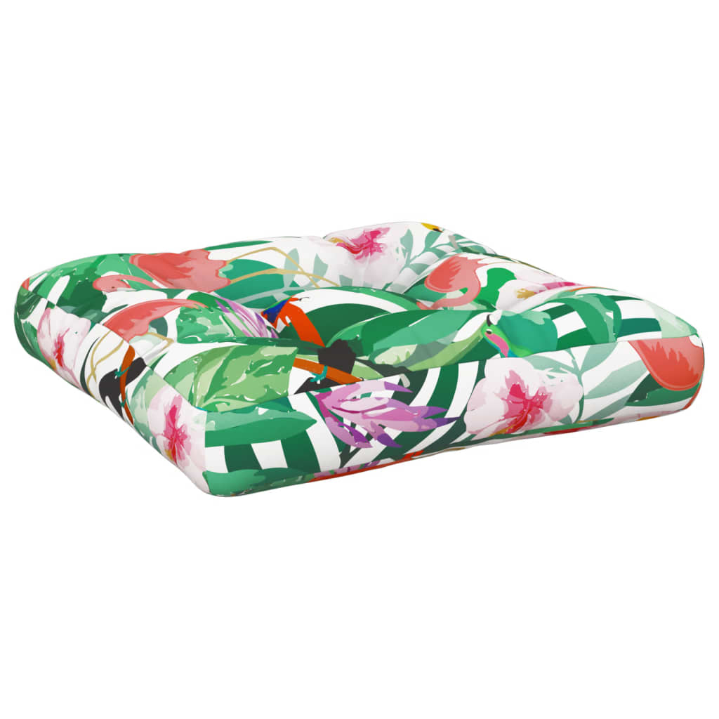 Poduška na palety vícebarevná 60 x 60 x 12 cm textil