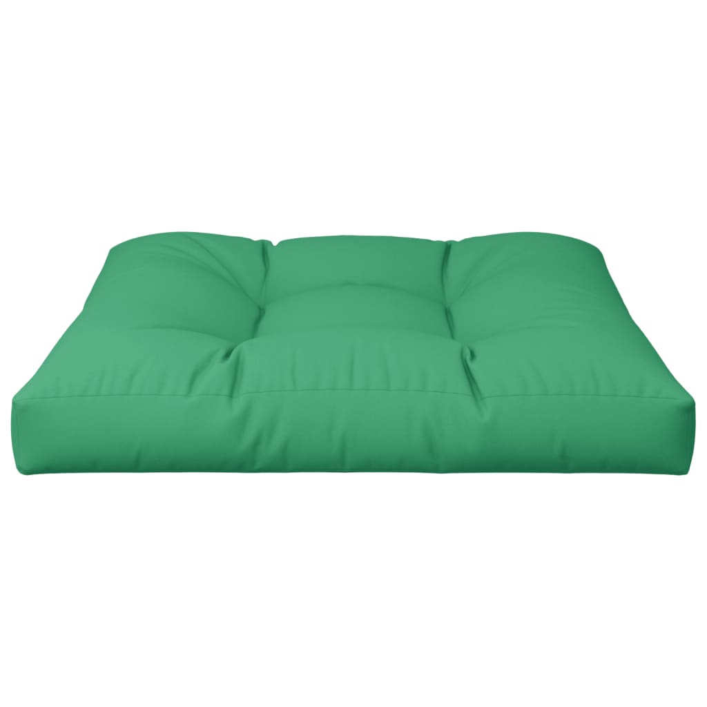 Poduška na palety zelená 70 x 70 x 12 cm textil