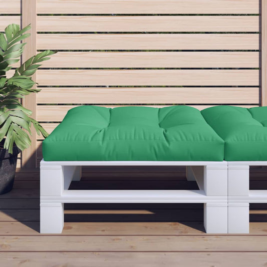 Poduška na palety zelená 70 x 70 x 12 cm textil