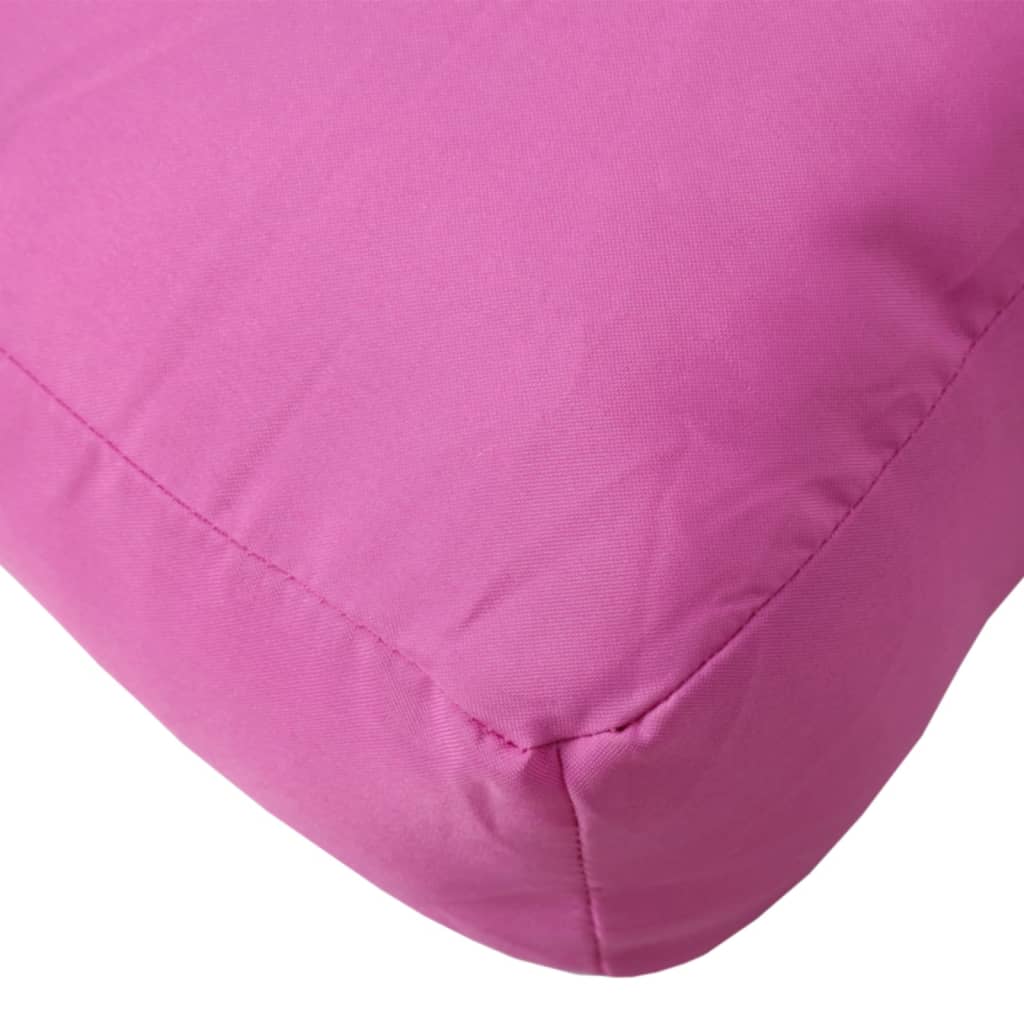 Poduška na palety růžová 70 x 70 x 12 cm textil