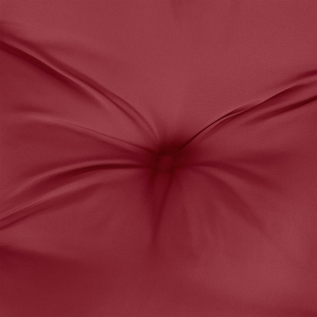 Poduška na palety vínová 80 x 80 x 12 cm textil