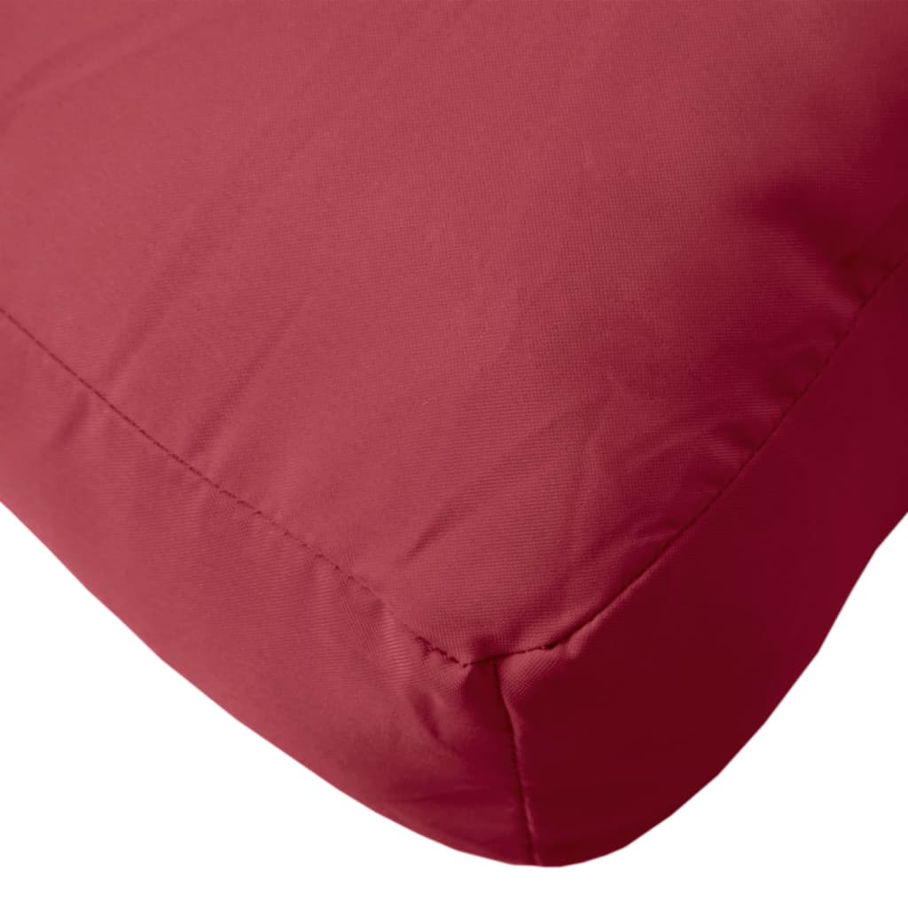 Poduška na palety vínová 80 x 80 x 12 cm textil