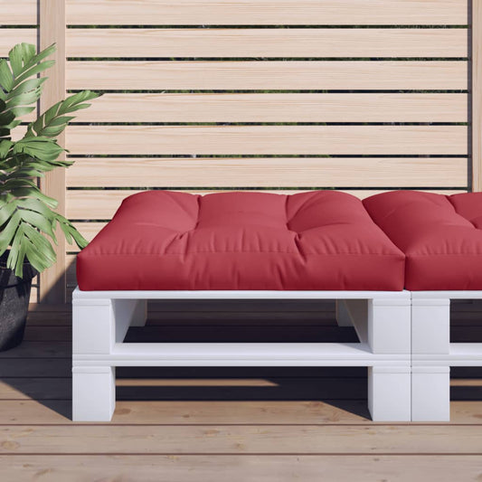 Poduška na palety vínová 80 x 80 x 12 cm textil