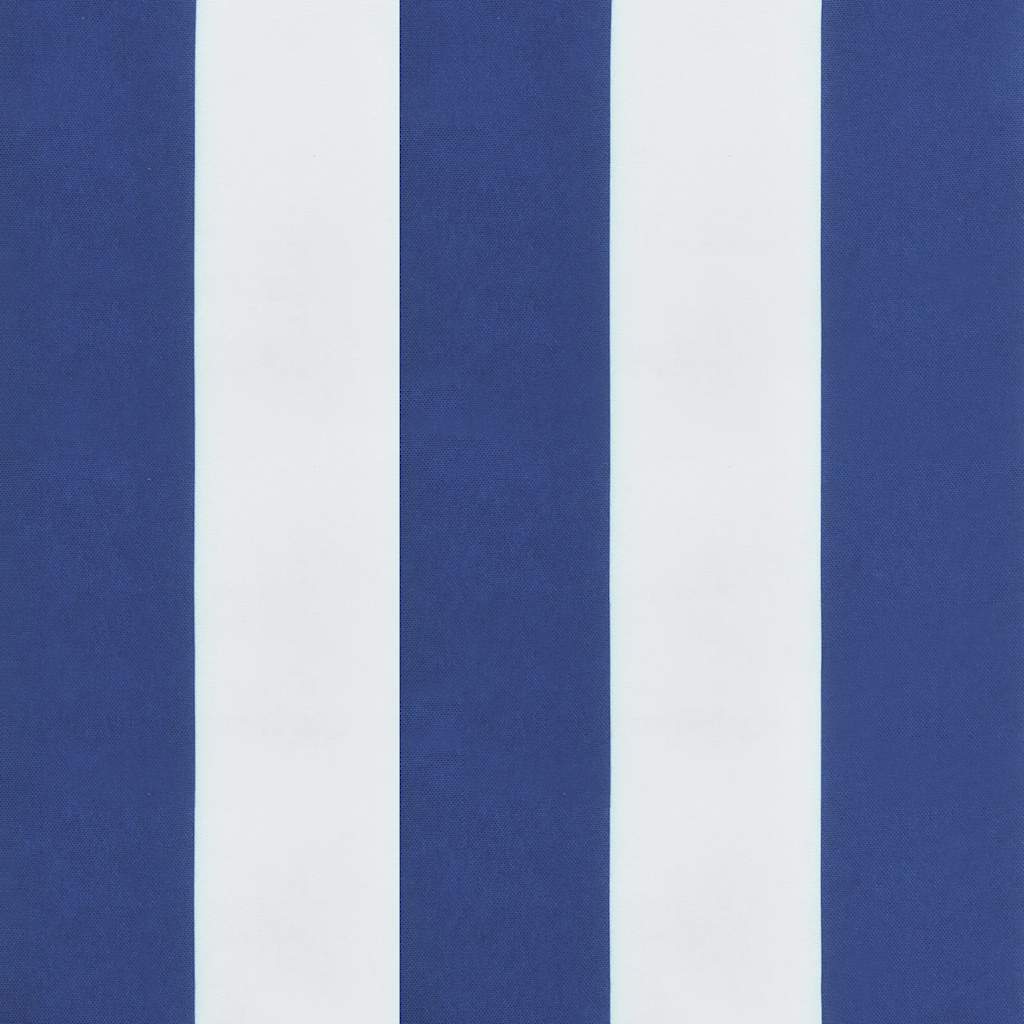 Poduška na palety modré a bílé pruhy 80 x 80 x 12 cm textil