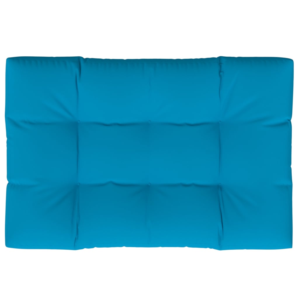 Poduška na palety modrá 120 x 80 x 12 cm textil