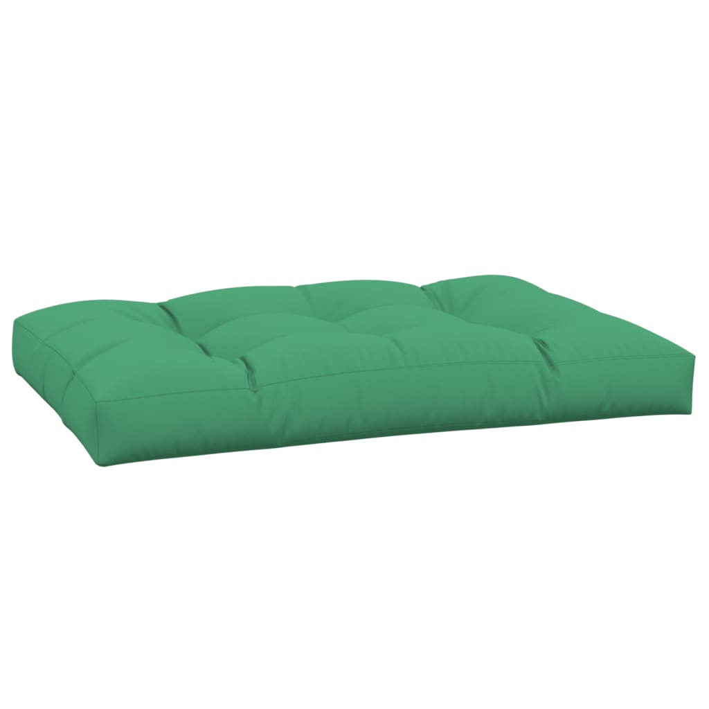 Poduška na palety zelená 120 x 80 x 12 cm textil