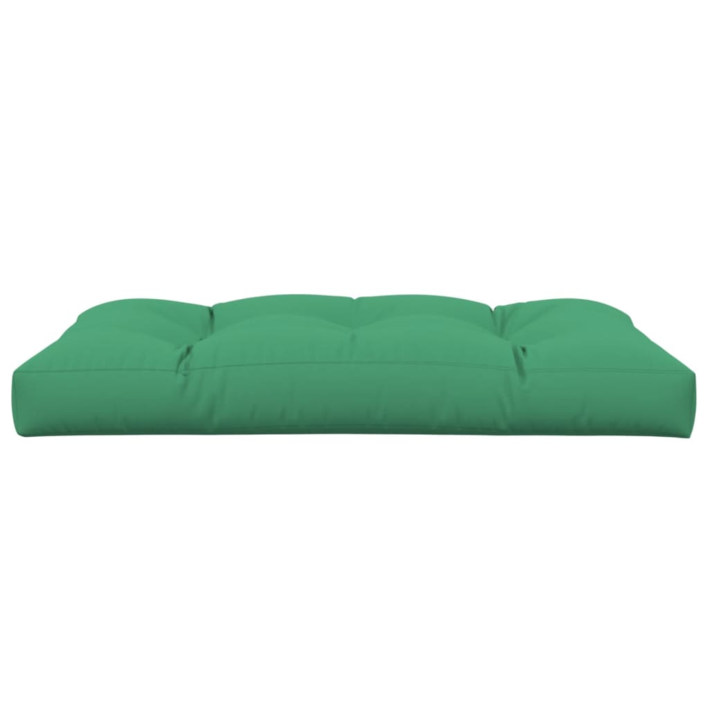 Poduška na palety zelená 120 x 80 x 12 cm textil