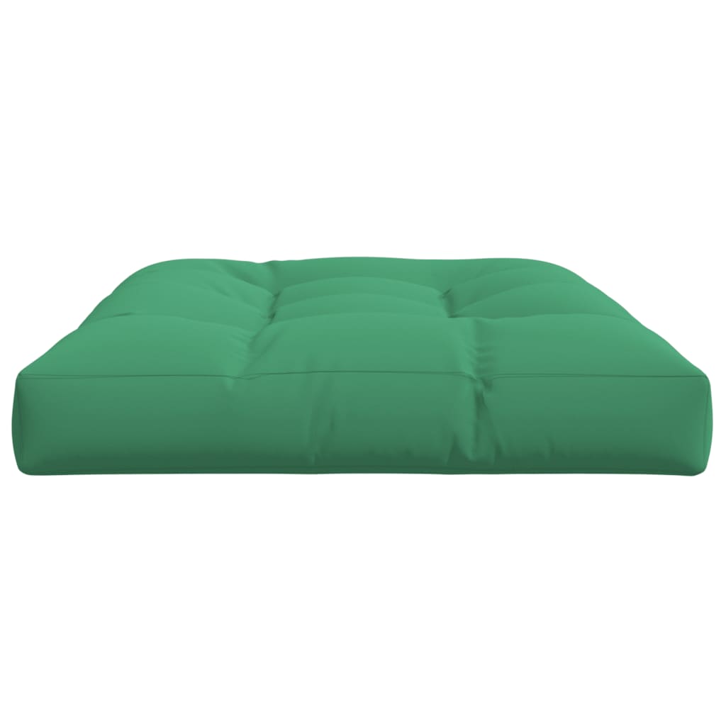 Poduška na palety zelená 120 x 80 x 12 cm textil