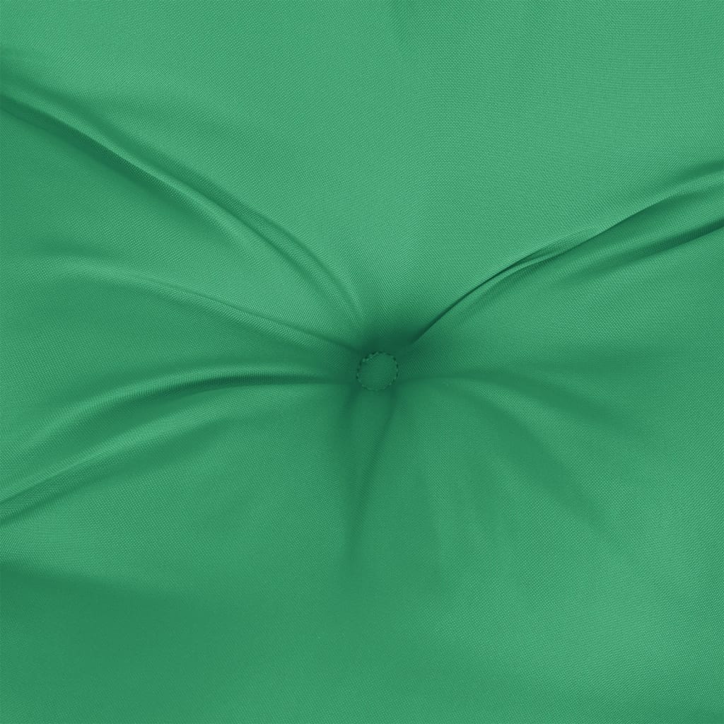 Poduška na palety zelená 120 x 80 x 12 cm textil