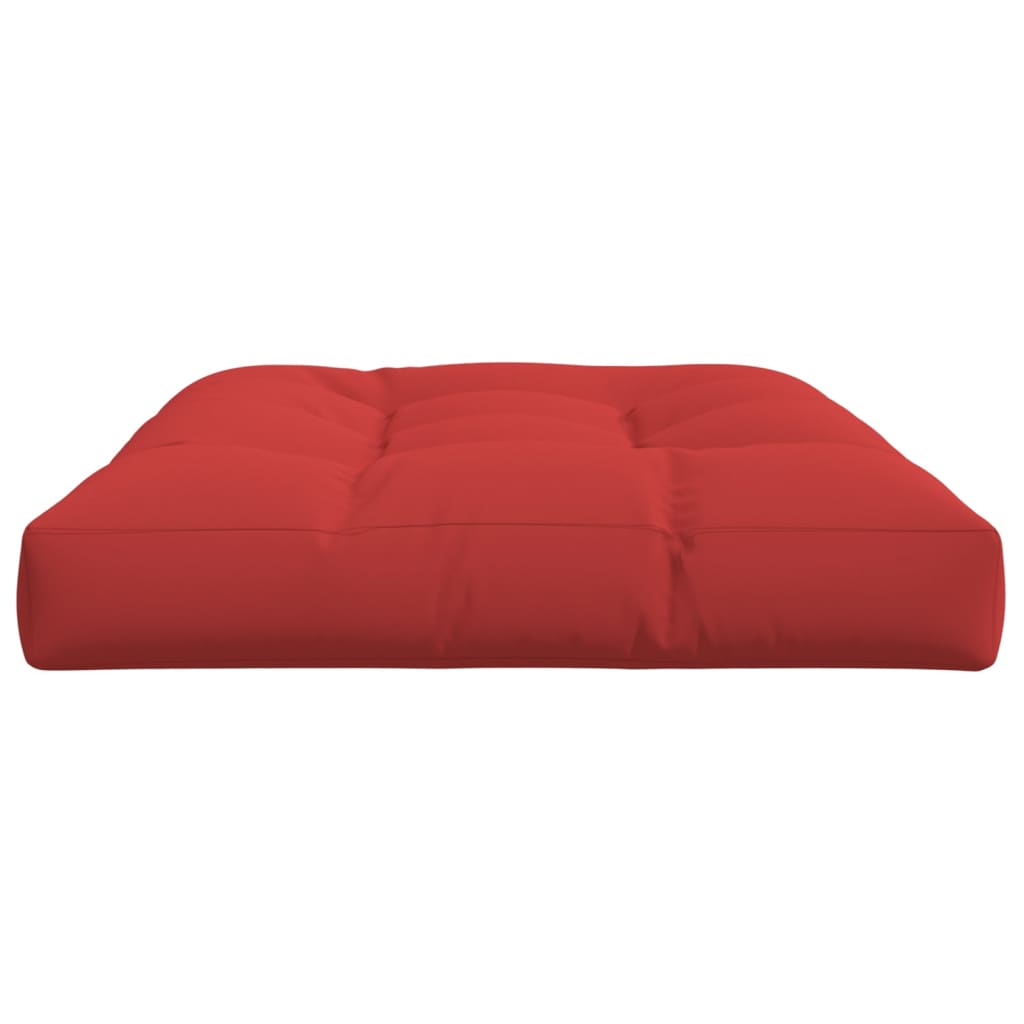 Poduška na palety červená 120 x 80 x 12 cm textil