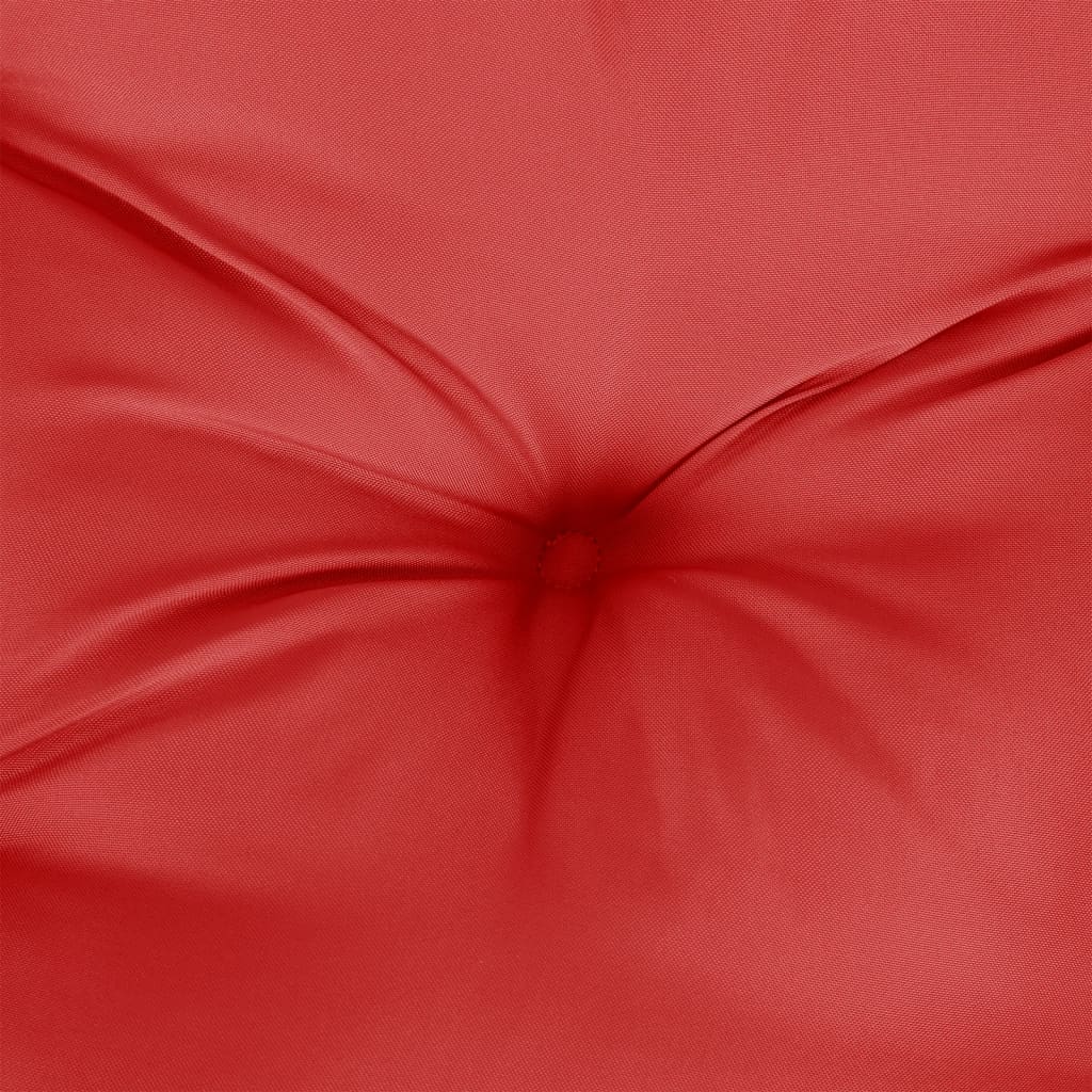 Poduška na palety červená 120 x 80 x 12 cm textil