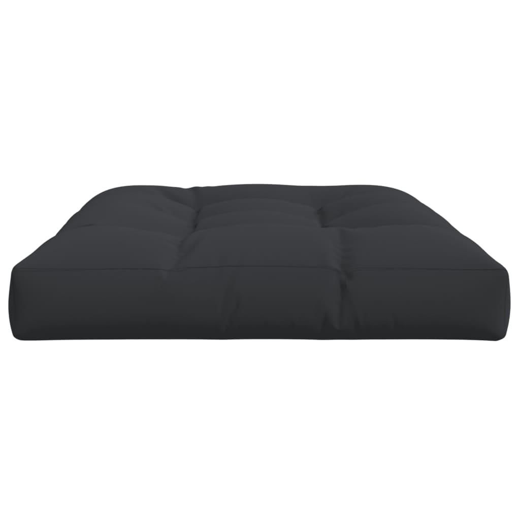 Poduška na palety černá 120 x 80 x 12 cm textil