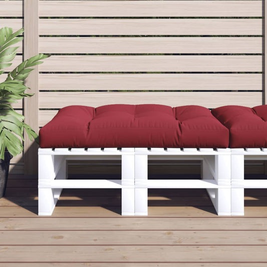 Poduška na palety vínová 120 x 80 x 12 cm textil