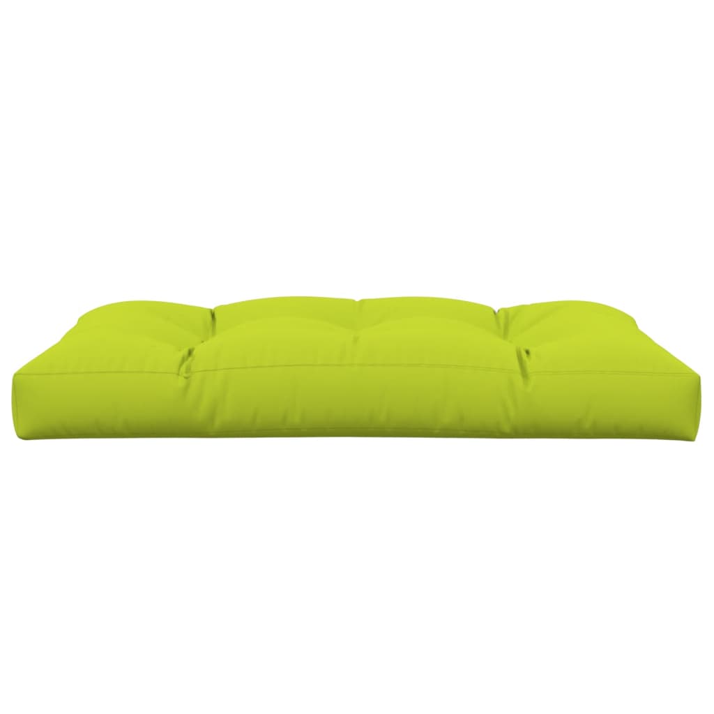 Poduška na palety jasně zelená 120 x 80 x 12 cm textil