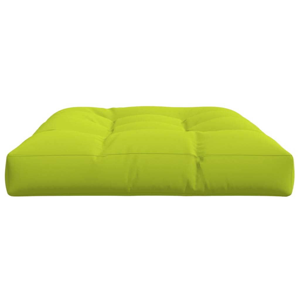 Poduška na palety jasně zelená 120 x 80 x 12 cm textil