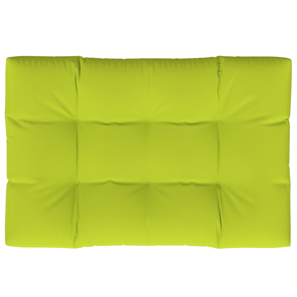Poduška na palety jasně zelená 120 x 80 x 12 cm textil
